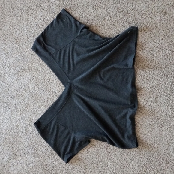 JOYLAB large off the shoulder activewear yoga flow charcoal top - Picture 1 of 7